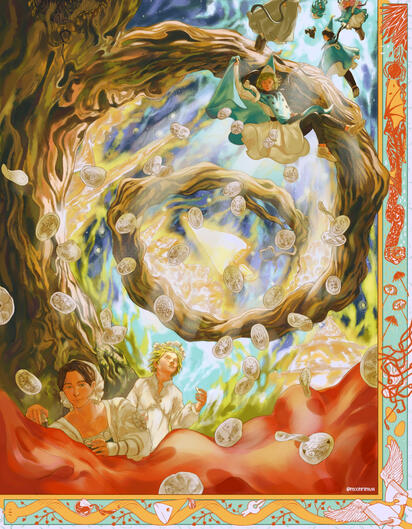 “Ascension of the witch” (Characters from Witch Hat Atelier)
