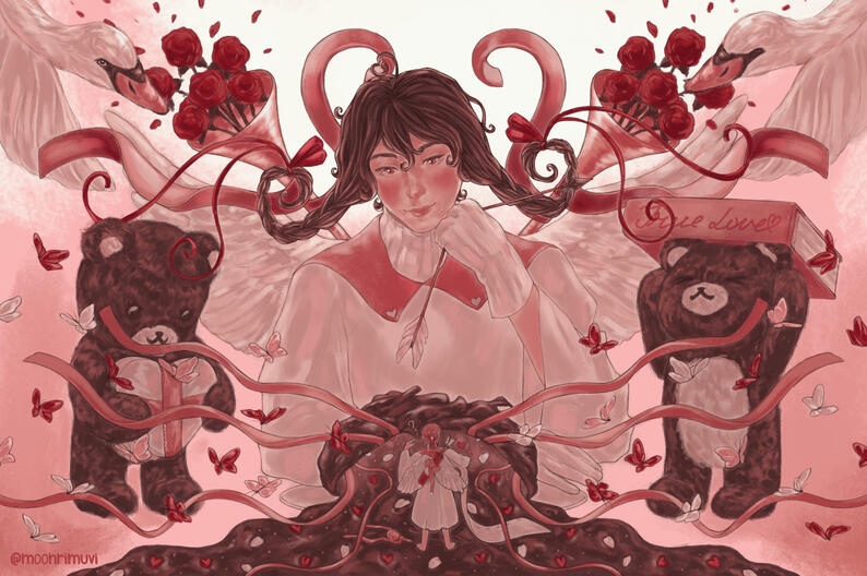 “I can open my heart to you without all these Cupid’s arrows” (Oc’s)