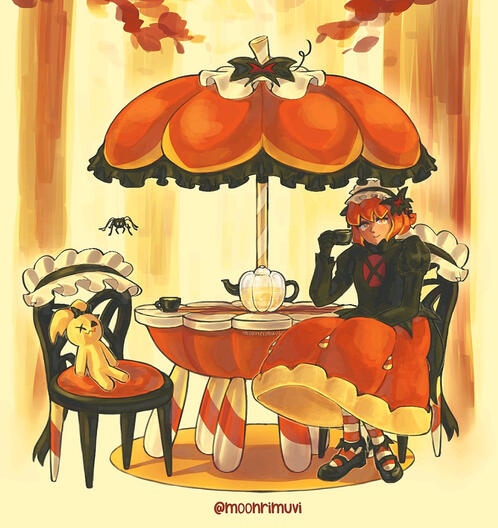 “Happy Halloween” (Pumpkin Pie Cookie from Cookie Run Kingdom)