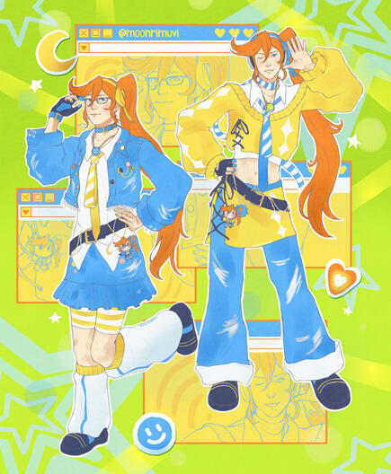 “New Athena's outfits” (Athena Cykes from Ace Attorney)