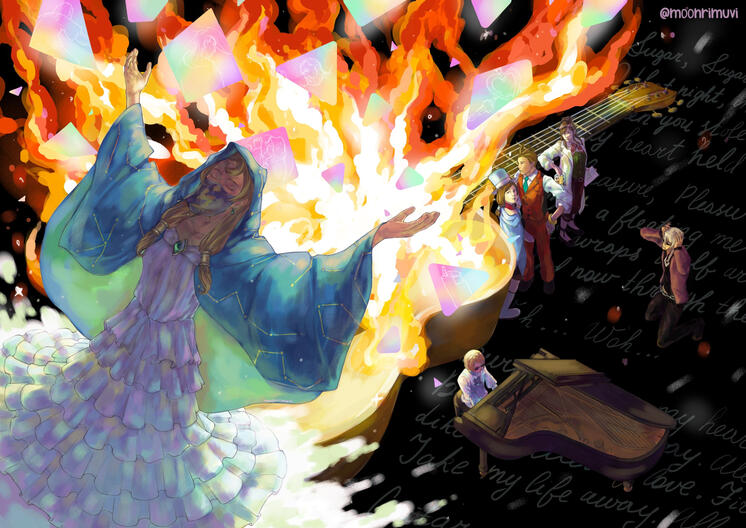 Illustration for “Here Comes Justice! Turnabout Debut” Apollo Justice: Ace Attorney (AA4) zine