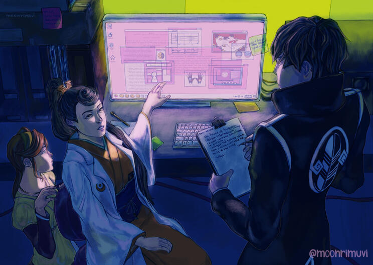Illustration for “Simon Blackquill Investigations Zine”