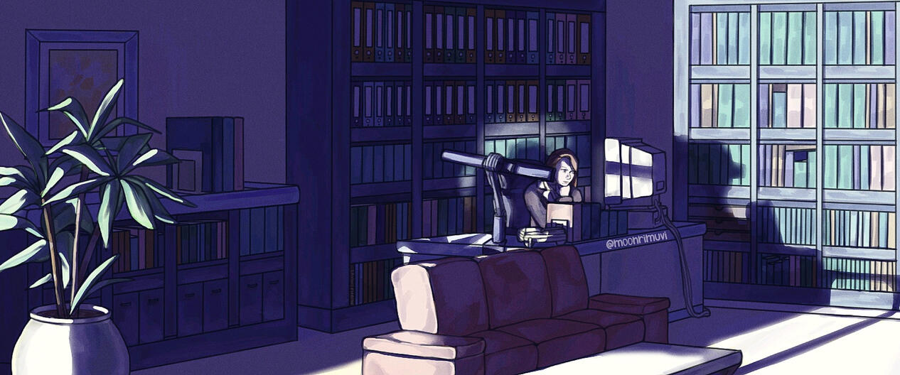 “Late at night” (Mia Fey from Ace Attorney)