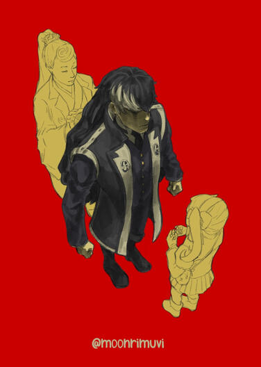 “Hair holds memories” (Characters from Ace Attorney)