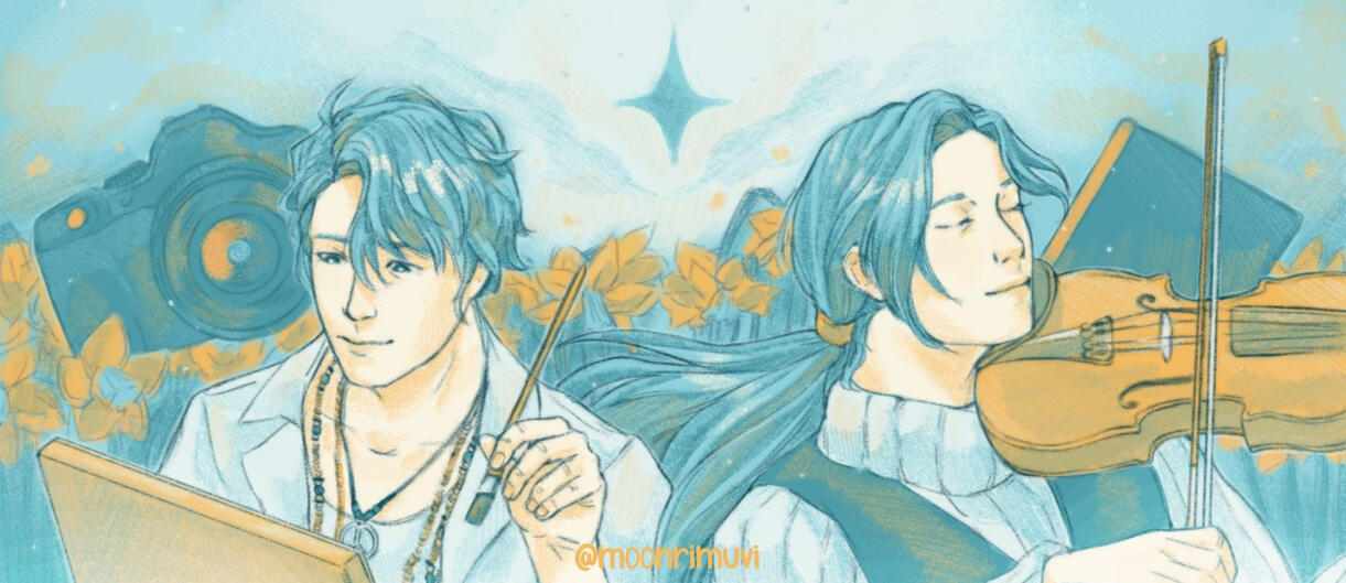 Illustration for Mystic Messenger 10th anniversary RNG speedrun zine