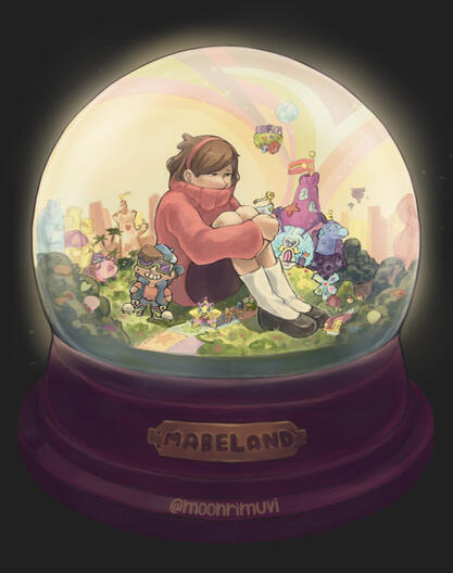 “Escape from reality” (Mabel from Gravity Falls)
